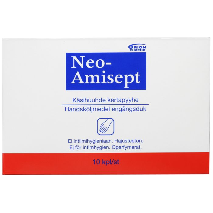Neo-Amisept käsihuuhdepyyhe 10 kpl-13