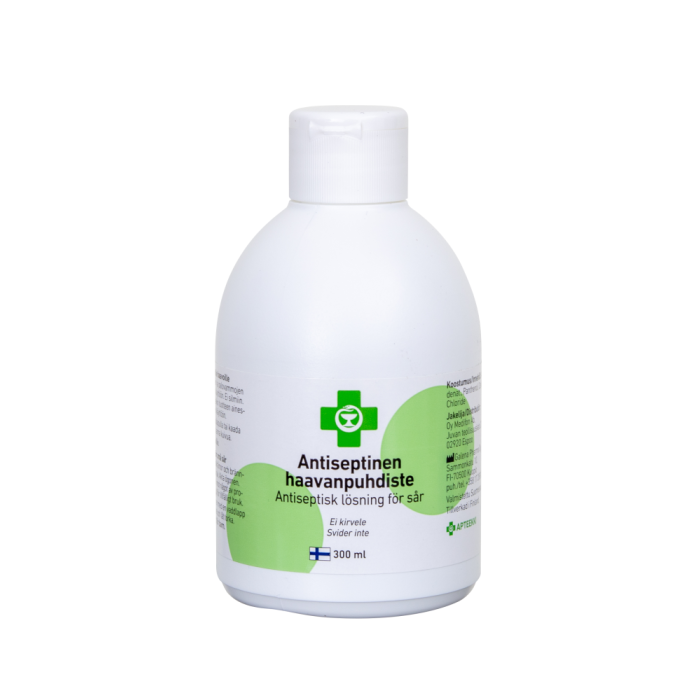 APTEEKKI Antiseptinen haavanpuhdiste flip-top kaatopullo 300 ml-13