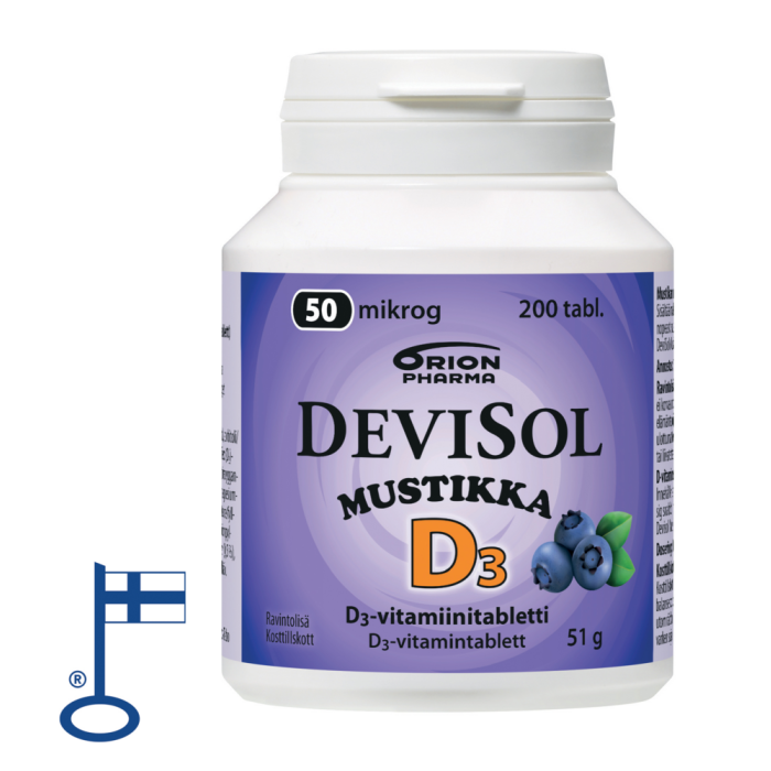 Devisol mustikka 50 mikrog 200 kpl imeskelytabtetti-13