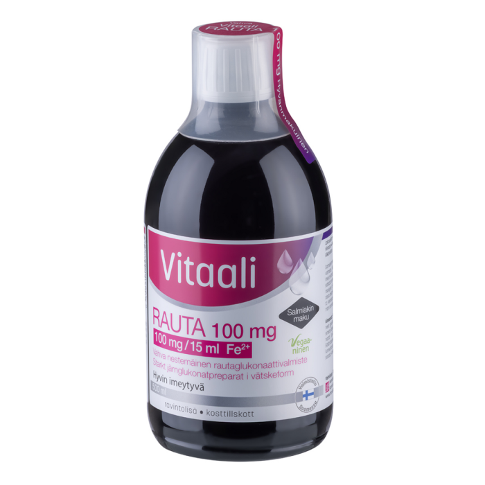 Vitaali Rauta 100 mg salmiakinmaku 500 ml-13