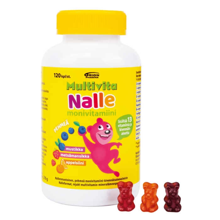 Multivita Nalle monivitamiini 120 tabl-13