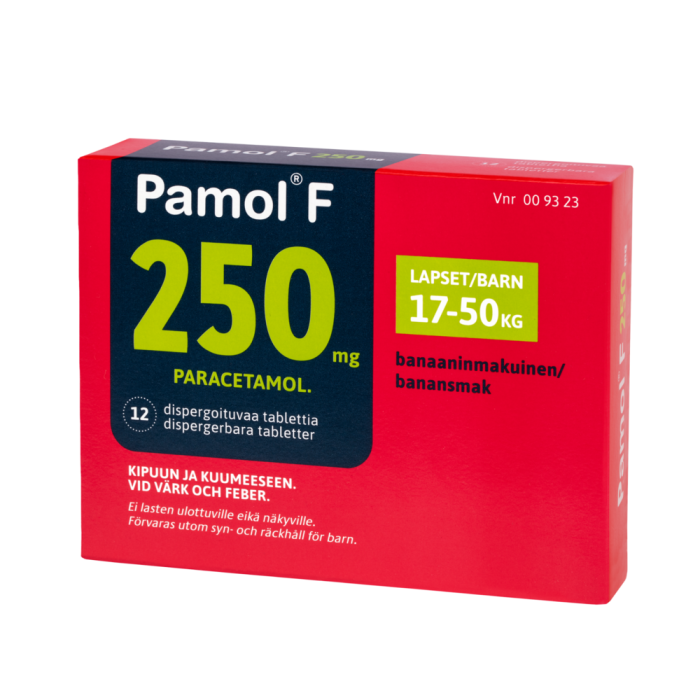 PAMOL F 250 mg 12 fol dispergoituva tabletti-13