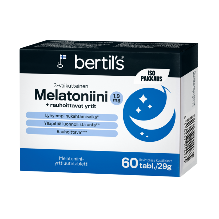bertils Melatoniini 1,9 mg + yrtit 60 tabl-13