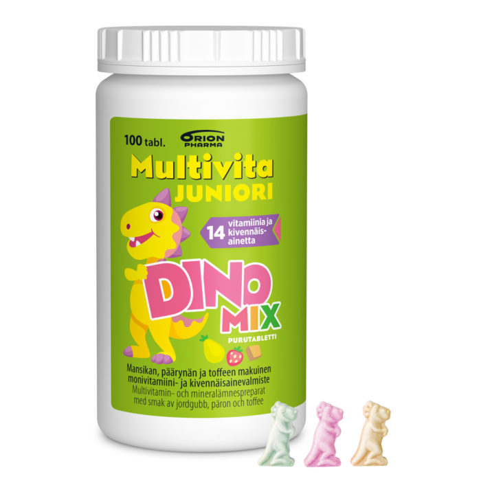 Multivita Juniori Dino Mix Monivitamiini 100 purutabl-13