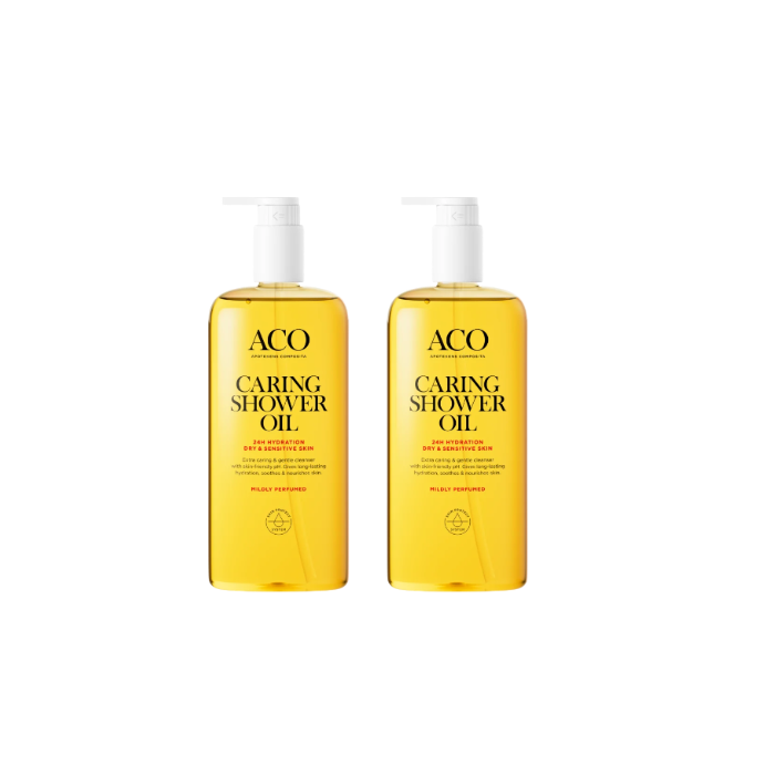 ACO Body Caring Shower Oil hajustettu 2x400 ml säästöpakkaus-13