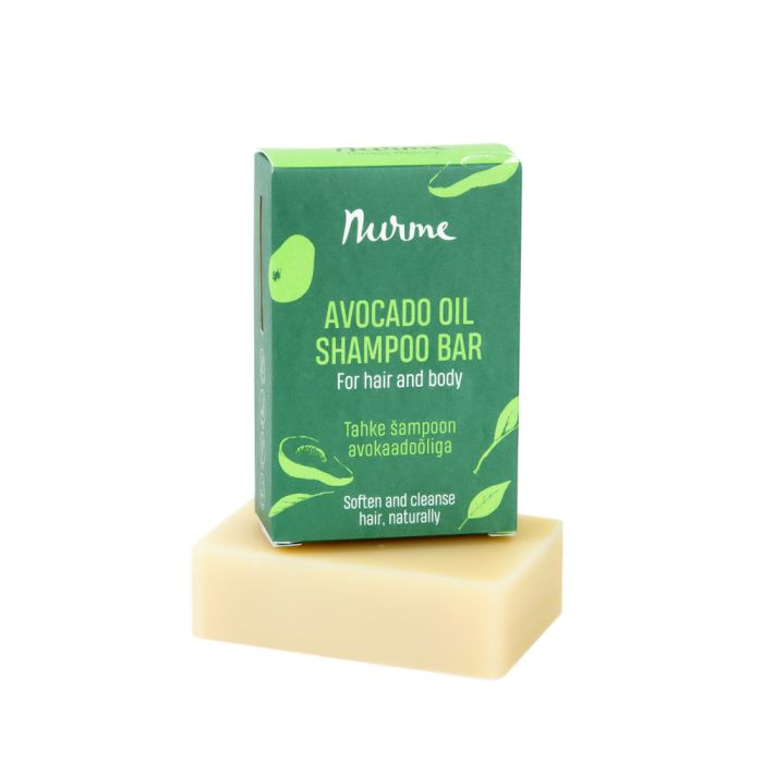 Nurme Avocado Oil Shampoo Bar palashampoo kiillottomille hiuksille 100 g-13