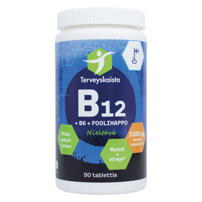 Terveyskaista B12 + B6 + Foolihappo 90 tabl-13