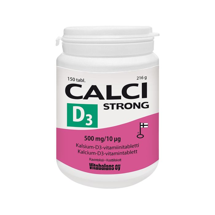 Calci Strong + D3 500mg/10mikrog 150 tabl-13