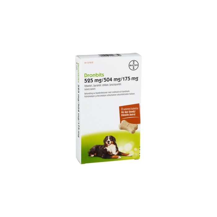 DRONBITS 525 mg / 504 mg / 175 mg 8 fol tabletti-13