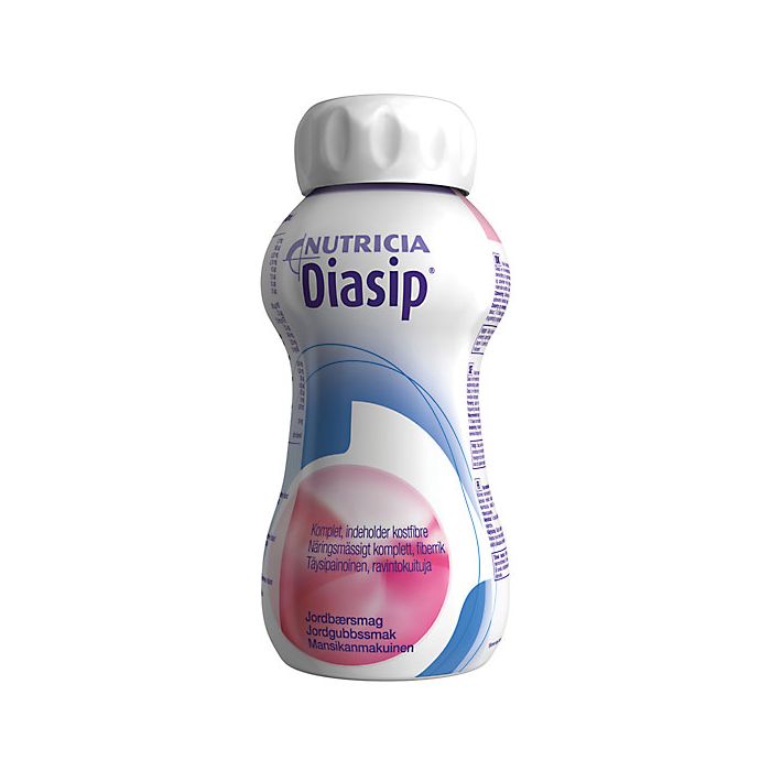 DIASIP 4X200 ml neste, täydennysravintovalmiste mansikka-13