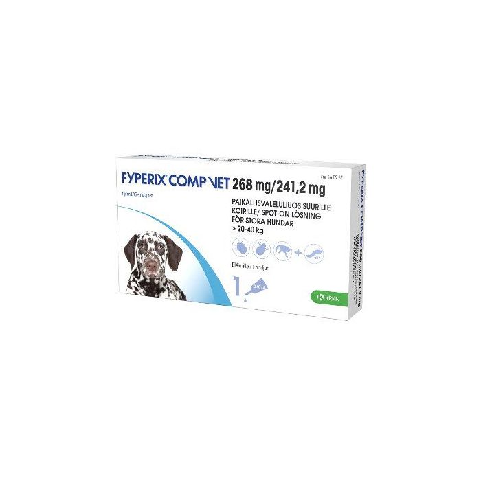 FYPERIX COMP VET 268 mg/241,2 mg 2,68 ml paikallisvaleluliuos koiralle yli 20 kg-13