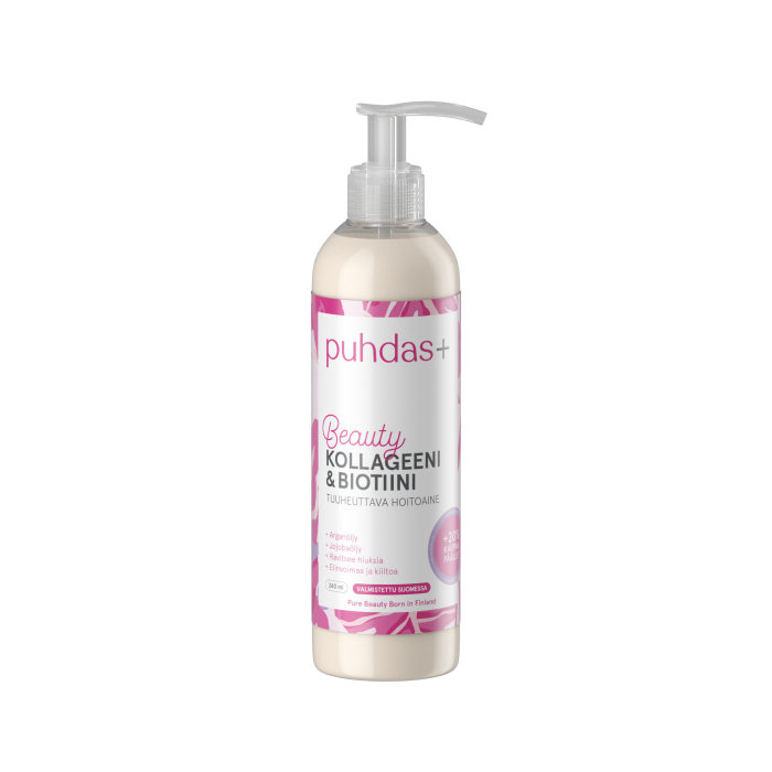 Puhdas+ kollageeni & biotiini hoitoaine 200 ml-13