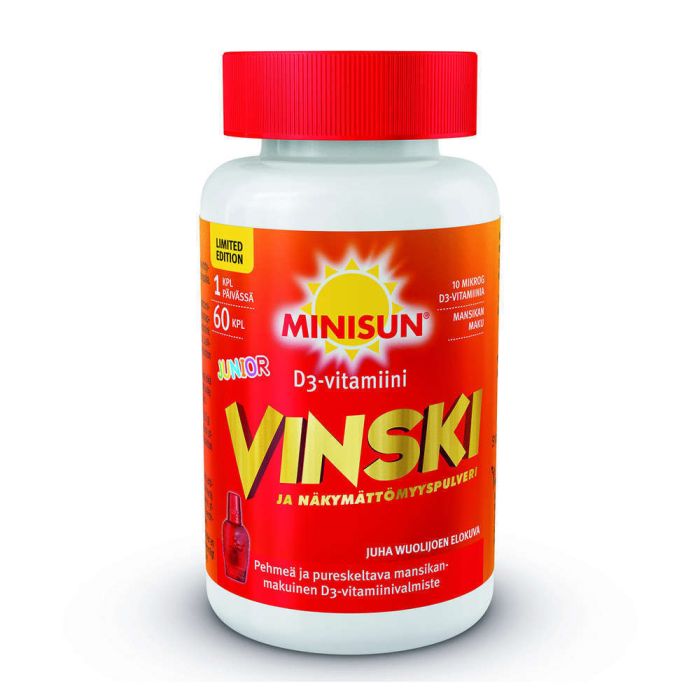 Minisun Vinski Junior D-vitamiini 10 mcg 60 kpl-13