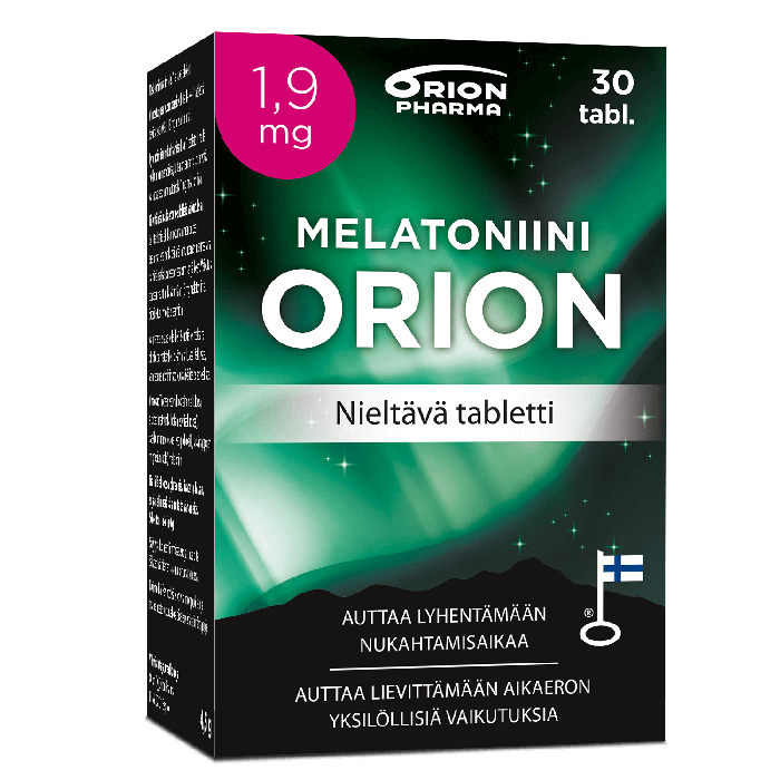Melatoniini Orion 1,9 mg Nieltävä 30 tabl-13