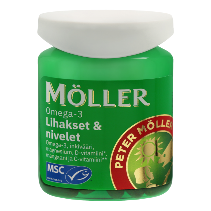 Möller Omega-3 Lihakset & nivelet 60 kaps-13
