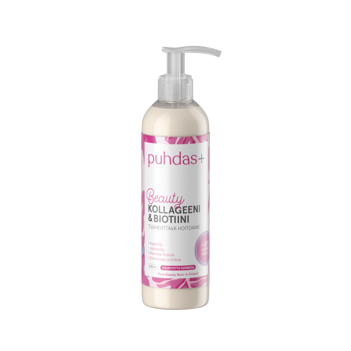Puhdas+ kollageeni & biotiini hoitoaine 240 ml-13