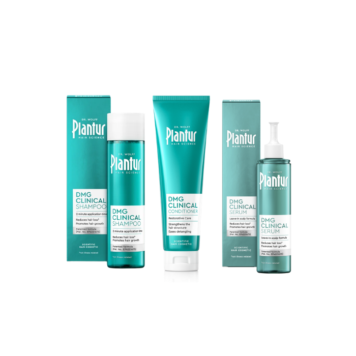 Plantur DMG Shampoo, Hoitoaine ja Seerumi säästöpakkaus-13