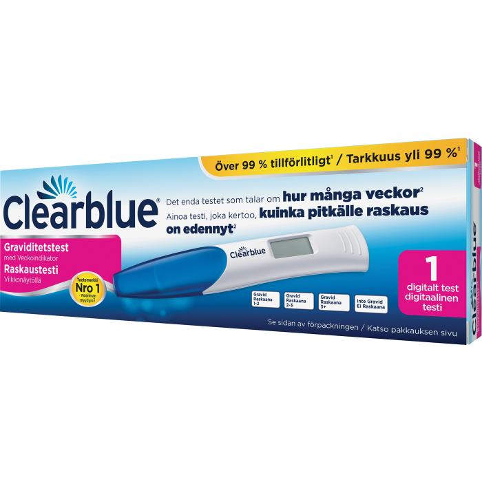 Clearblue Digital raskaustesti 1 kpl viikkonäytöllä-13