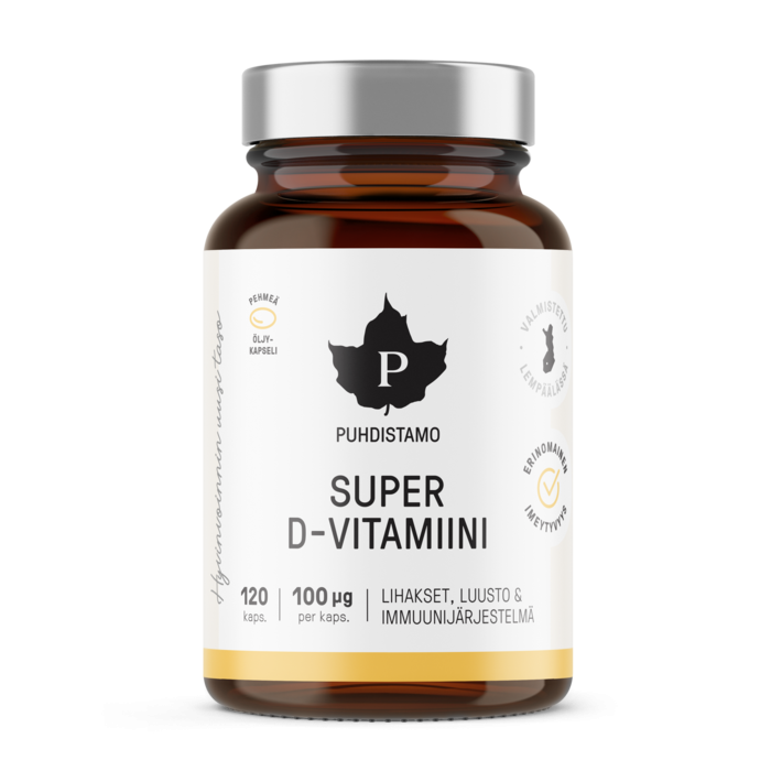 Puhdistamo Super D-vitamiini 120-13