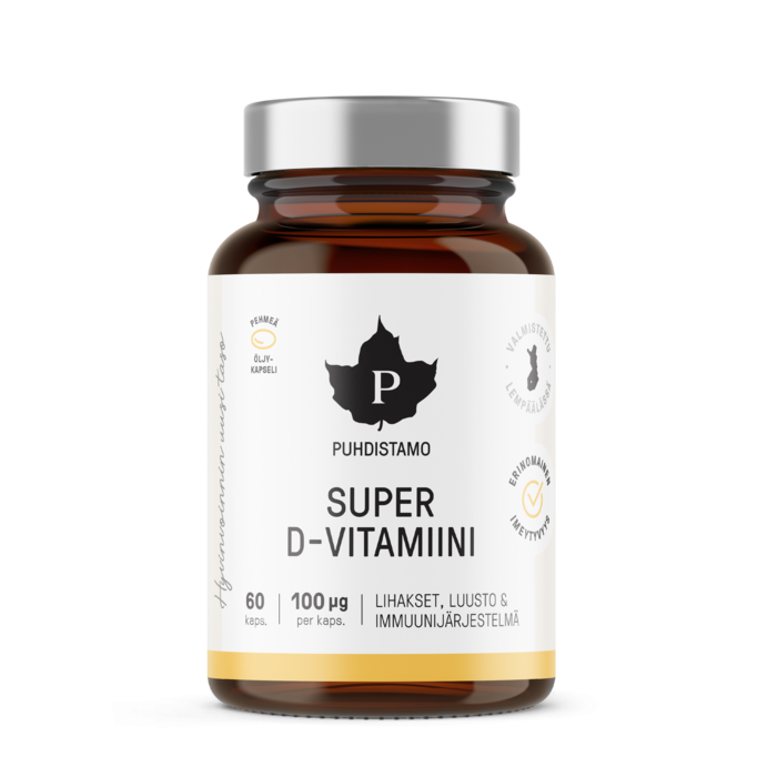 Puhdistamo Super D-vitamiini 60 kpl-13