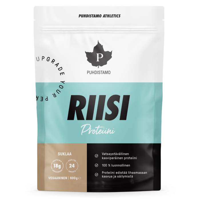 Puhdistamo Athletics Riisiproteiini, Suklaa 600g-13