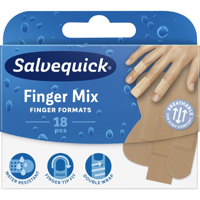 Salvequick Finger Mix laastari 18 kpl-13