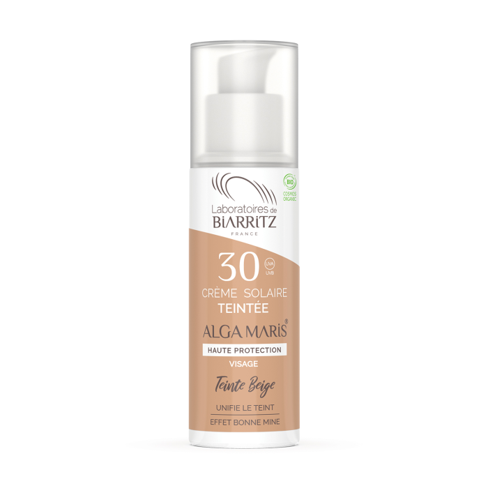 Laboratoires de Biarritz Alga Maris Sävyttävä Aurinkovoide kasvoille SPF30 Beige-13