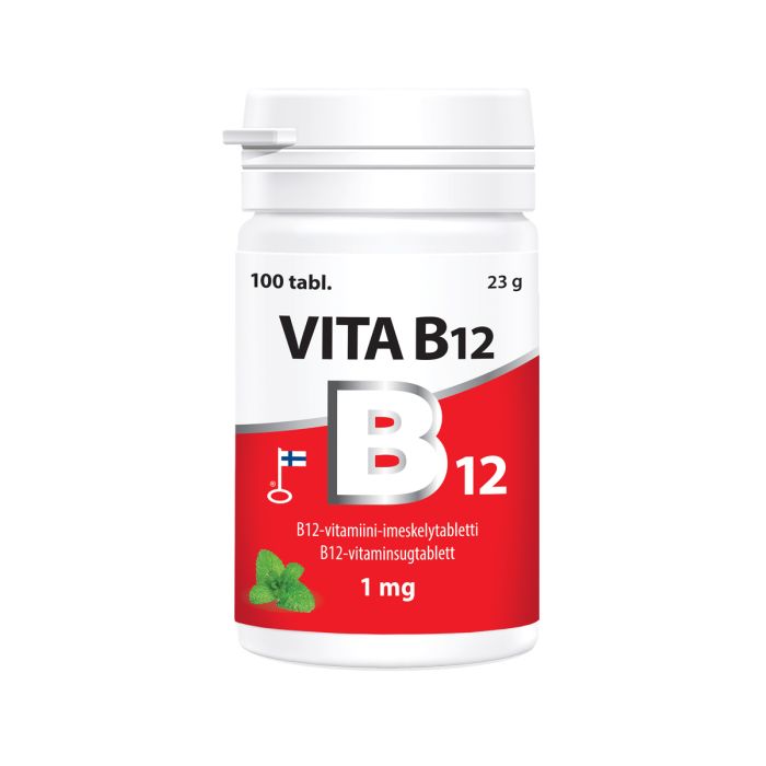 Vita B12-vitamiini 1000 mikrog 100 tabl-13