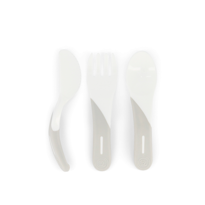 Twistshake Learn Cutlery aterimet 6+ kk valkoinen-