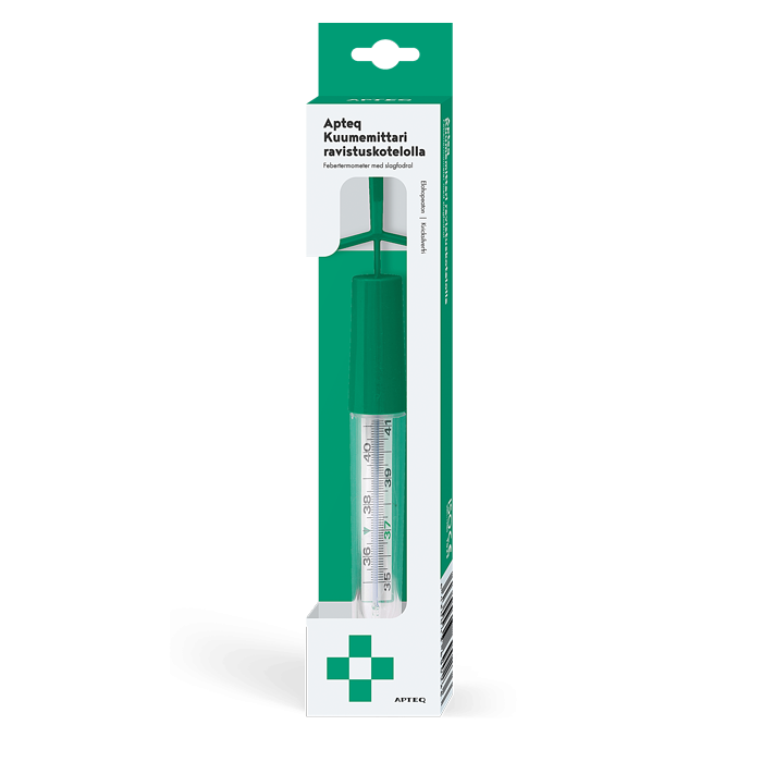 Apteq kuumemittari ravistuskotelolla 1 kpl-13