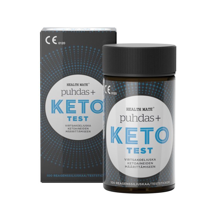 Puhdas+ Keto Test ketoositestiliuskat 100 kpl-13
