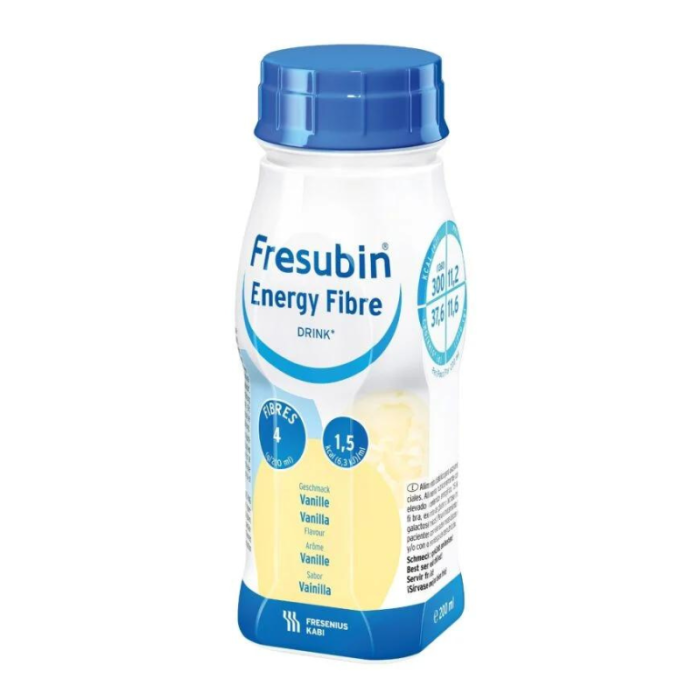 Fresubin Energy Fibre Drink 4x200 ml neste, täydennysravintovalmiste vanilja-13