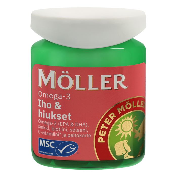 Möller Omega-3 Iho & hiukset 60 kaps-13