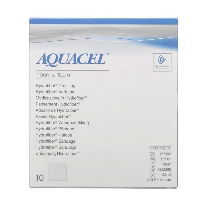 Aquacel Hydrofiber 177902 10 kpl sidos, 10cmx10cm-13