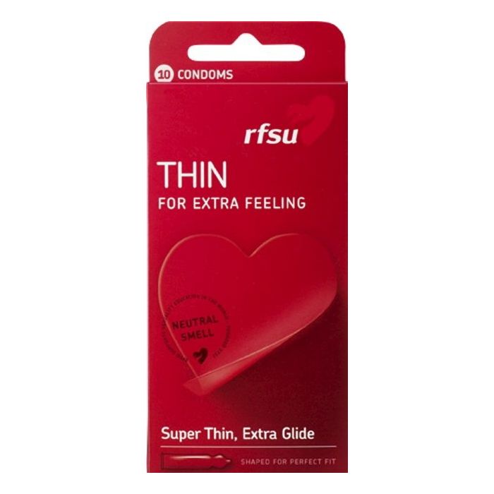 Thin kondomi, ohut muotoiltu 10 kpl-13