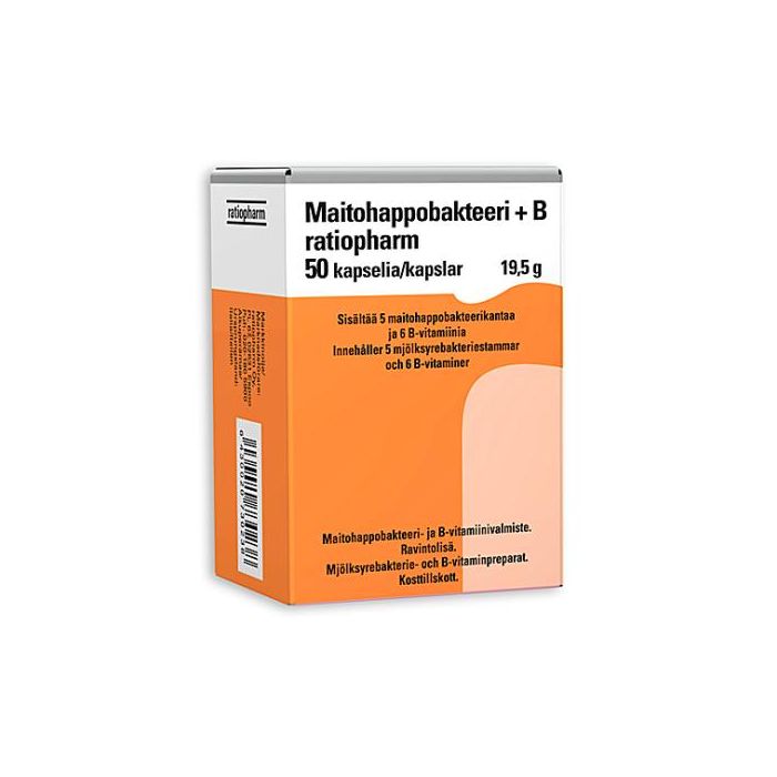 Maitohappobakteeri + B Ratiopharm 50 kaps-13