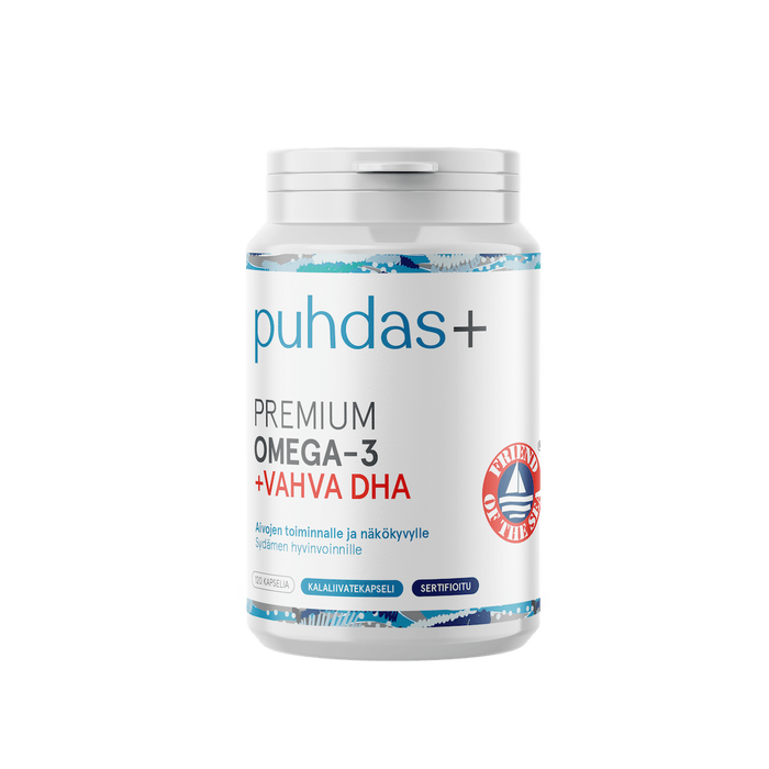 Puhdas+ Premium Omega-3 + Vahva DHA 120 kaps-13