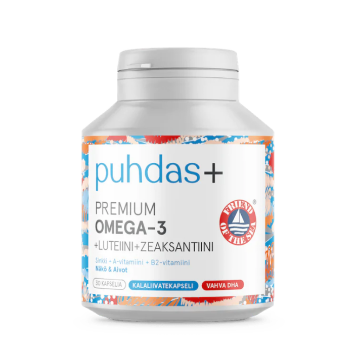 Puhdas+ Omega-3 + Luteiini + Zeaksantaani 30 kaps-13
