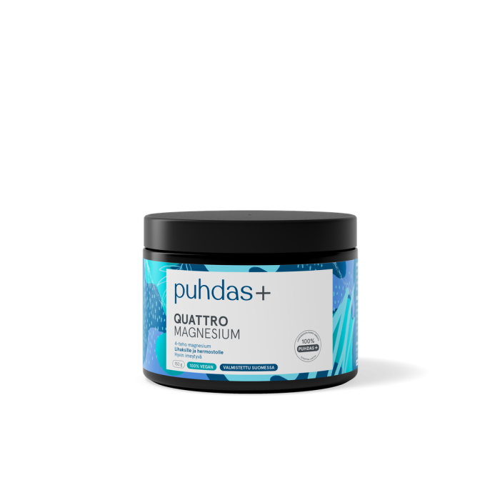 Puhdas+ Quattro Magnesium jauhe 150 g-13