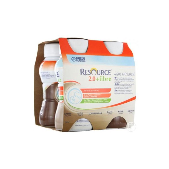 Resource 2.0 Fibre 4x200 ml neste, täydennysravintovalmiste kahvi-13