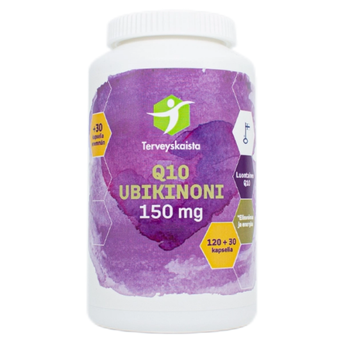 Terveyskaista Ubikinoni 150 mg 120+30 kaps.-13