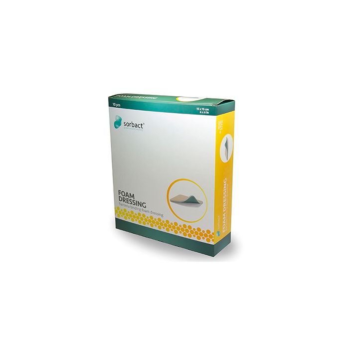 Sorbact Foam 15X15Cm 10 kpl 98315-13