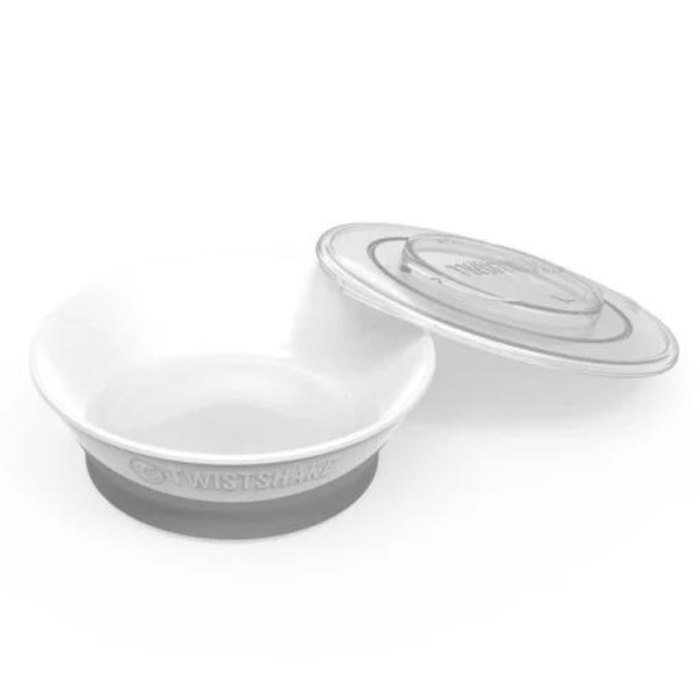 Twistshake Bowl kulho ja kansi 6+ kk valkoinen-11