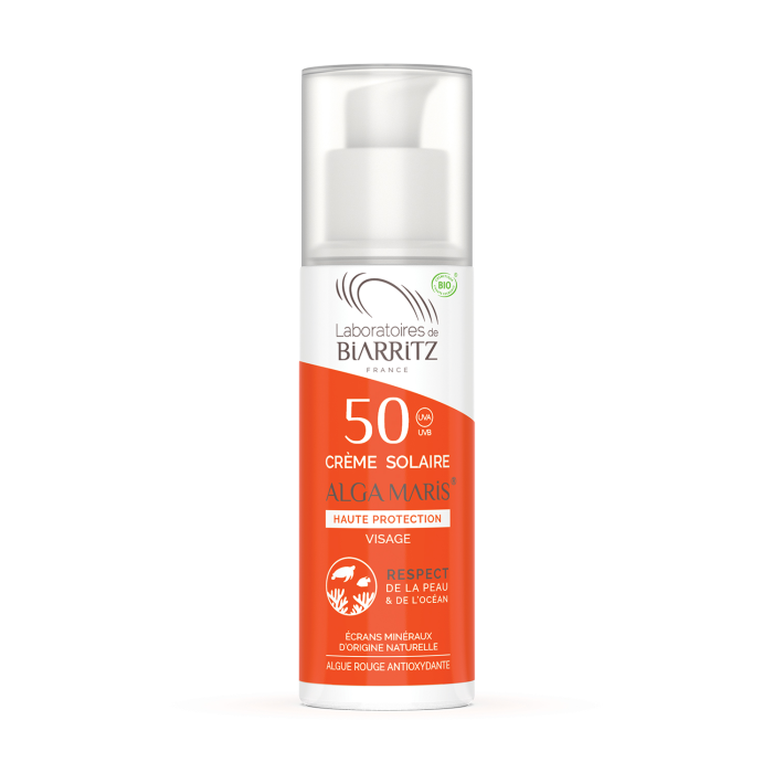Laboratoires de Biarritz Alga Maris Aurinkovoide kasvoille SPF50 50 ml-13
