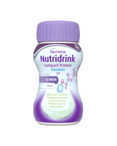 Nutridrink Compact Protein Sensations viilent&auml;v&auml; kurkku-lime 4x125 ml
