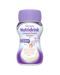 Nutridrink Compact Protein Sensations l&auml;mmitt&auml;v&auml; trooppinen inkiv&auml;&auml;ri 4x125 ml