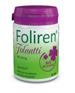 Foliren Folaatti 400 mikrog 90 tabl