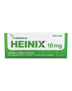 HEINIX 10 mg 100 fol tabletti, kalvop&auml;&auml;llysteinen