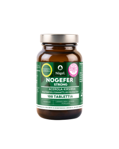 Nogel Nogefer strong acerola-kirsikka 60 mg 100 kpl