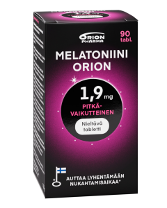 Melatoniini Orion 1,9 mg pitk&auml;vaik. 90 tabl